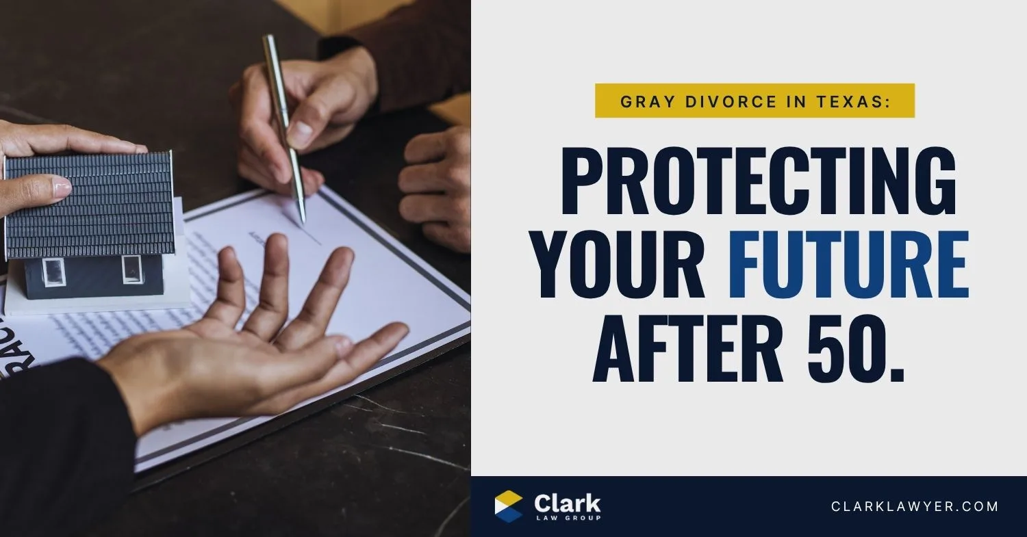 Dallas gray divorce attorney advising client on what to expect when divorcing after 50 in Texas